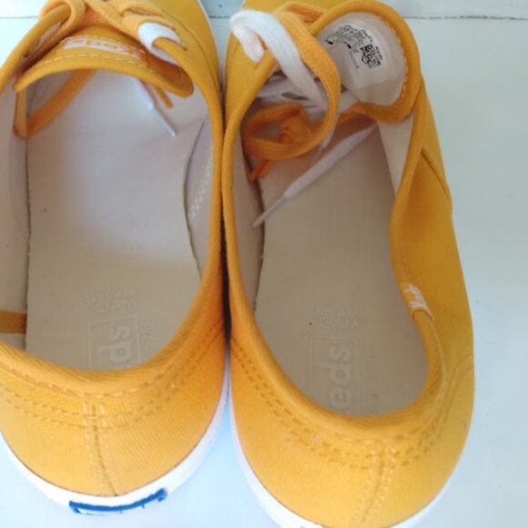 KEDS Women's Champion Core Solid Goldenrod Canvas Sneakers Size 9 - Picture 11 of 12
